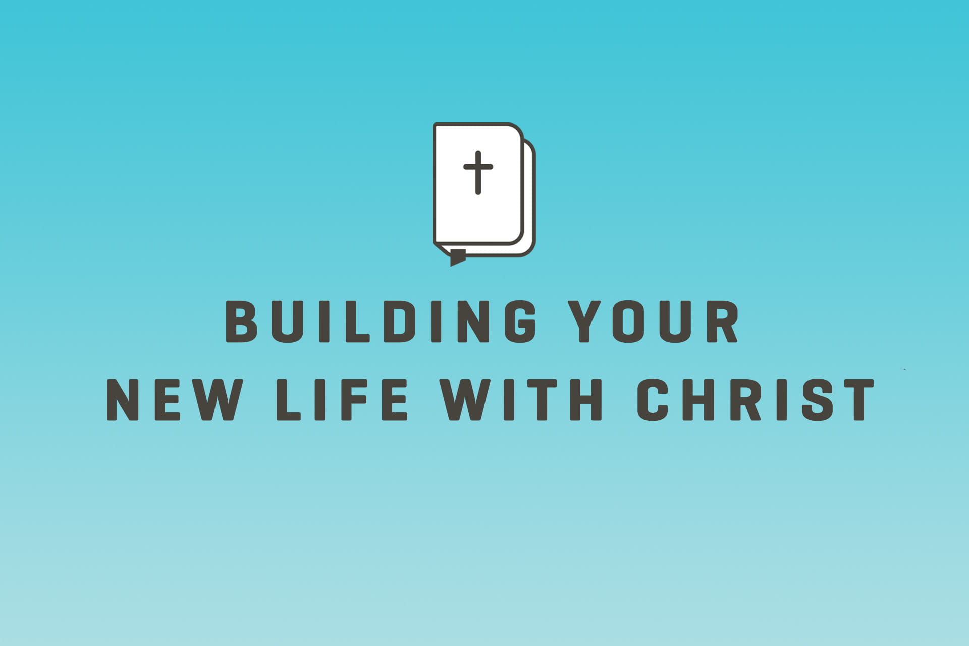 Building Your New Life With Christ