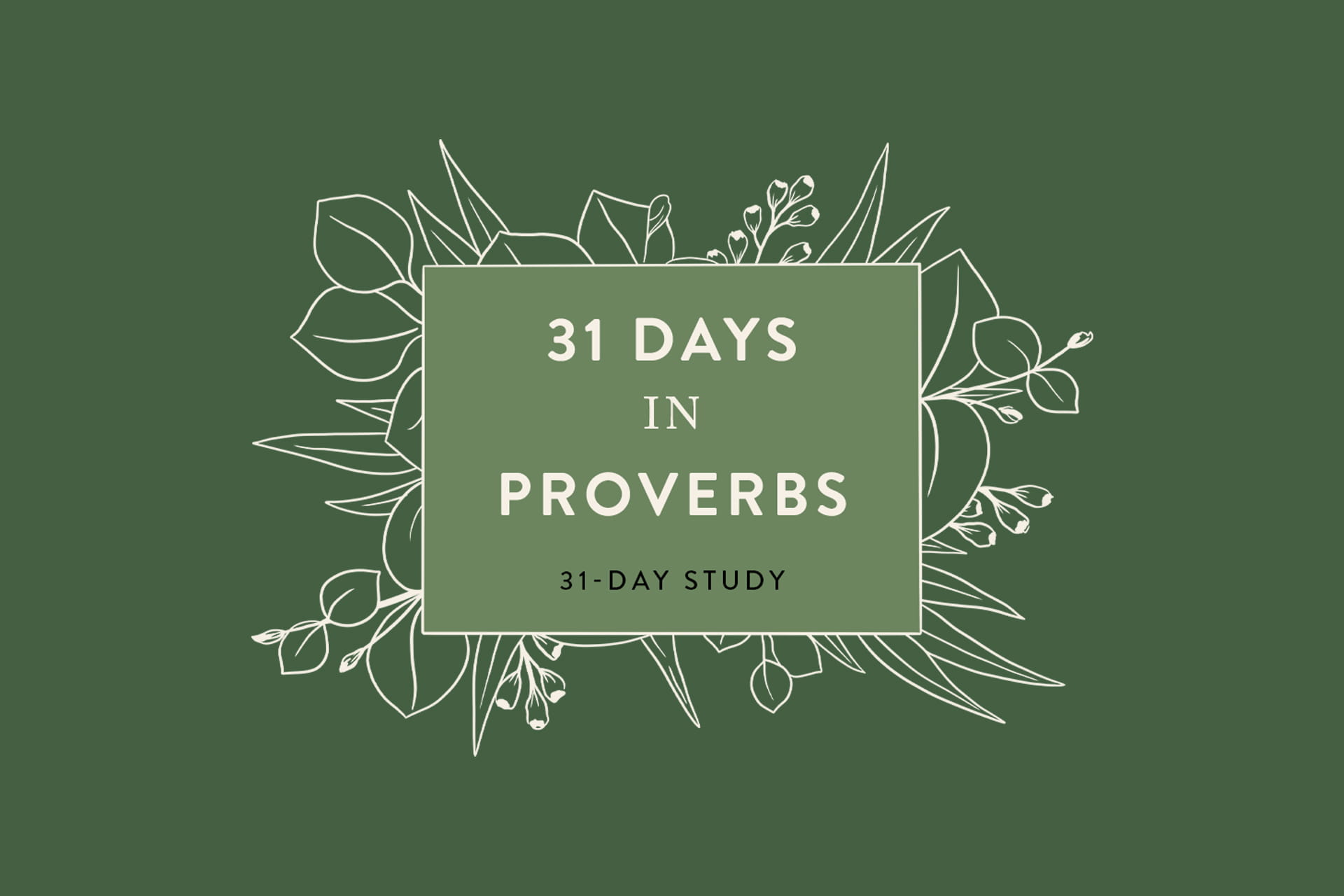 31dysinproverbs
