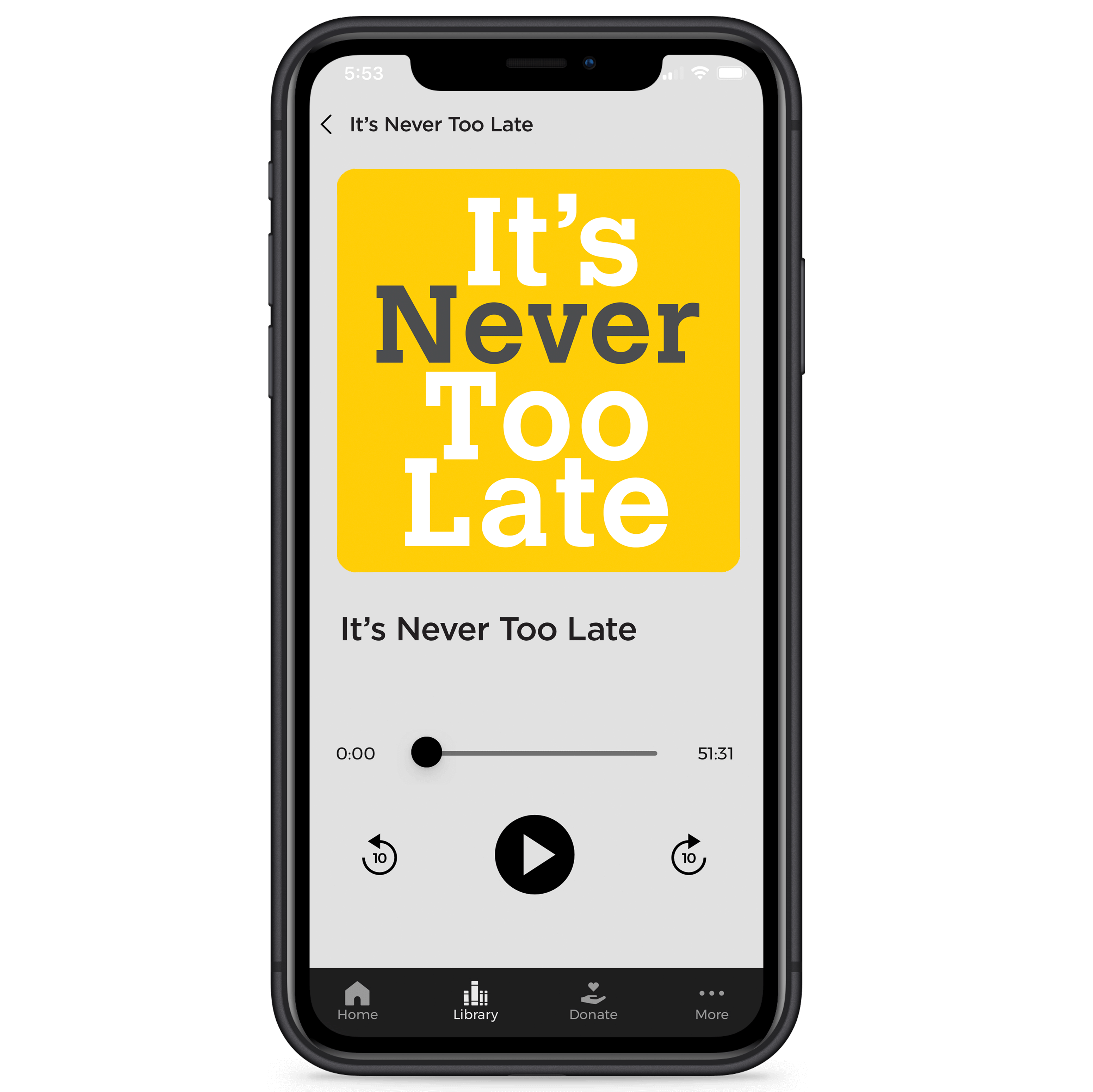 It's Never Too Late - Digital Audio Teaching