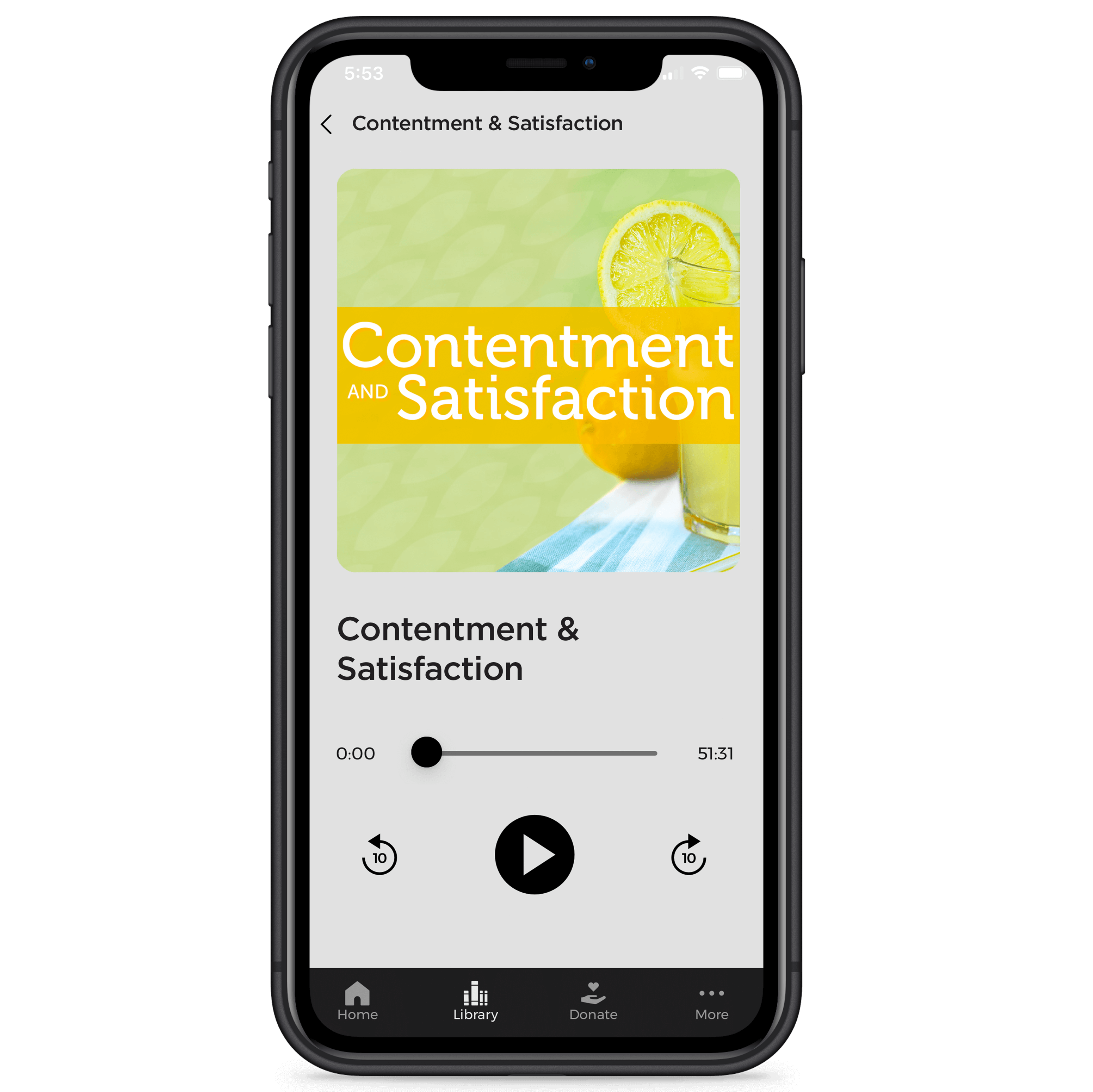 Contentment and Satisfaction - Digital Audio Teaching