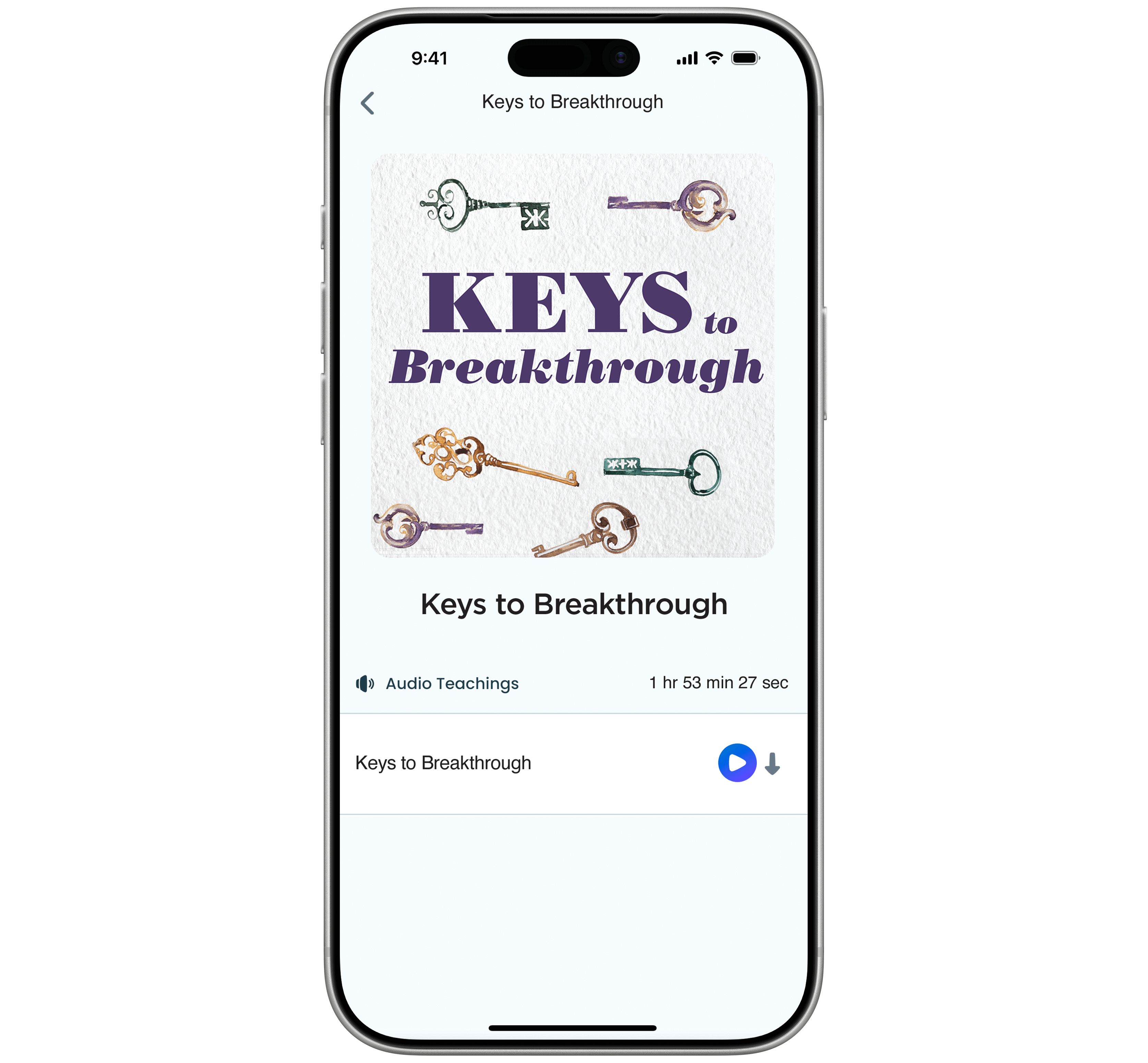 Keys to Breakthrough - Digital Audio Teaching