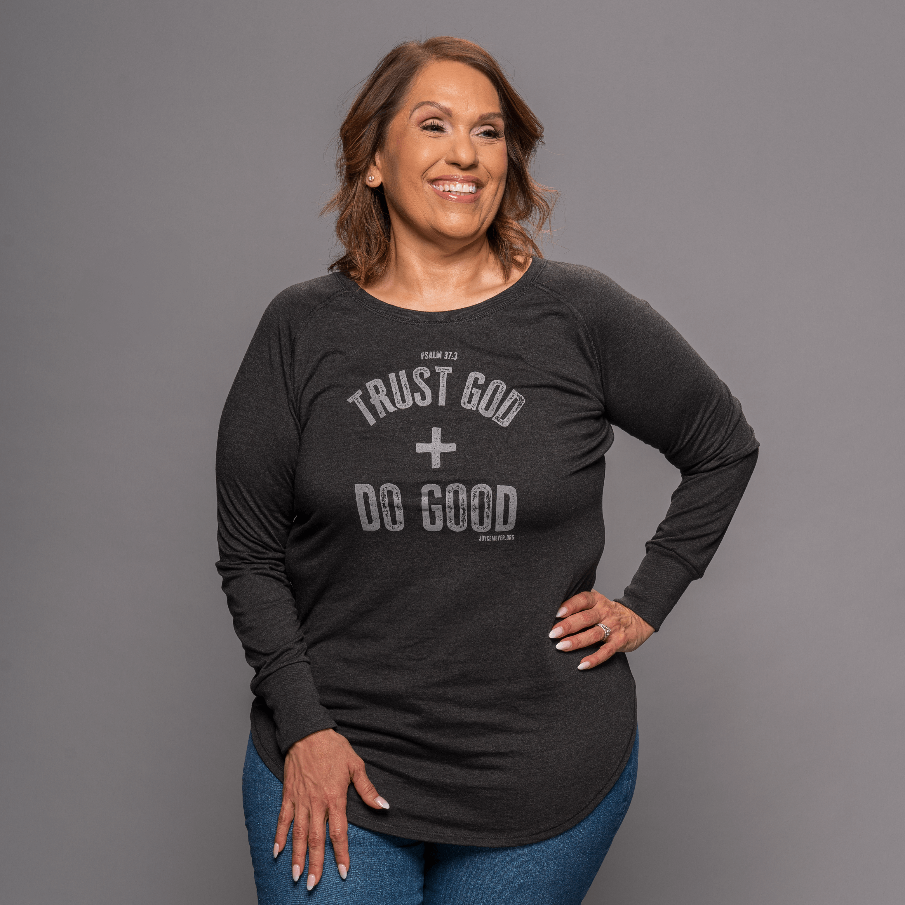 Trust God and Do Good - Black Frost Long Sleeve