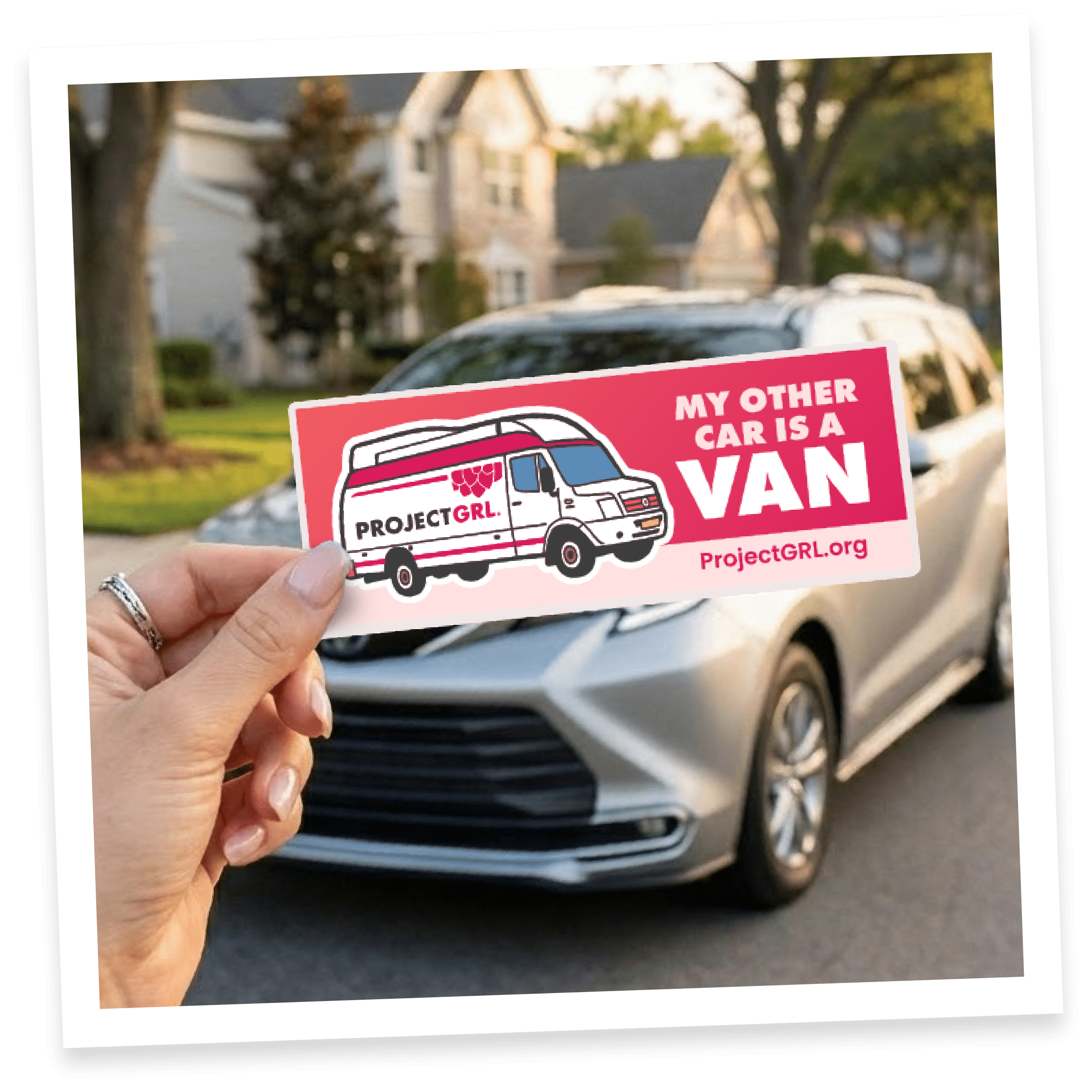Project Grl Van Bumper Sticker